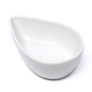 Raindrop White Ceramic Dish