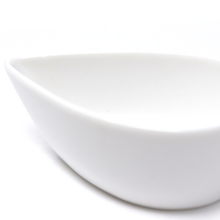 Raindrop White Ceramic Dish