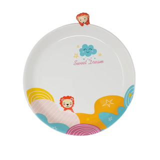 Sweet Dream Lion Kids Dinnerware Set - Multicolor Ceramic 3 Pieces