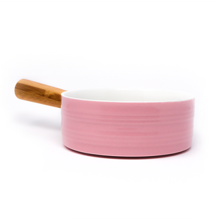 Pink Ceramic Pot With Handle