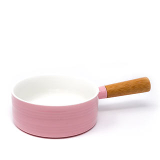 Pink Ceramic Pot With Handle