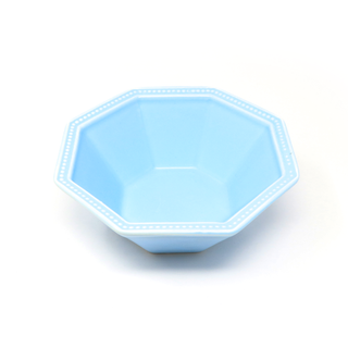 Blue Hexagonal Ceramic Bowl