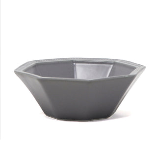 Gray Hexagonal Ceramic Bowl