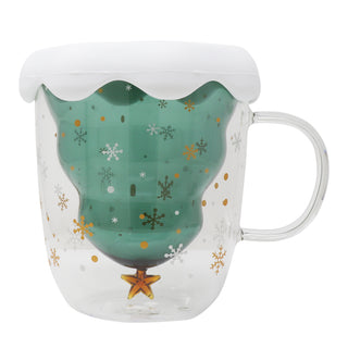 Christmas Tree Glass Mug – 300ml