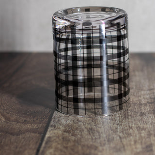 Black Checkered Glass