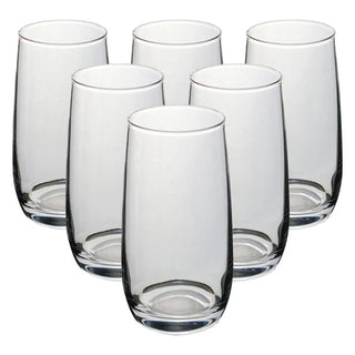 Set of 6 Transparent Glasses - 17.6 oz