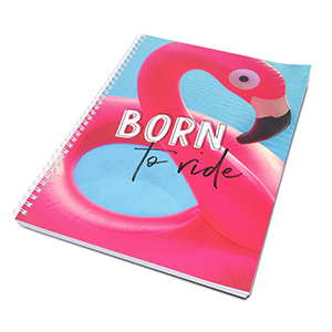 Flamingo A4 Lined Notebook