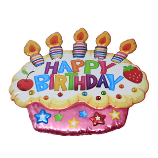 Happy Birthday Cupcake Decorative Wall Sticker