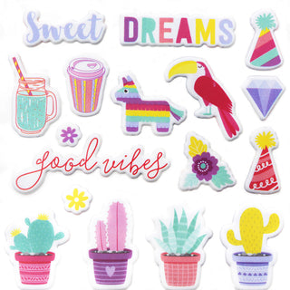 Stylish Charm Puffy Stickers