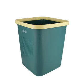 Square Green Trash Can