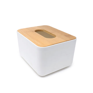 White Square Tissue Box