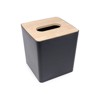 Black Square Tissue Box