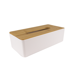White Rectangular Tissue Box