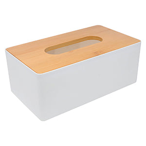 White Rectangular Tissue Box