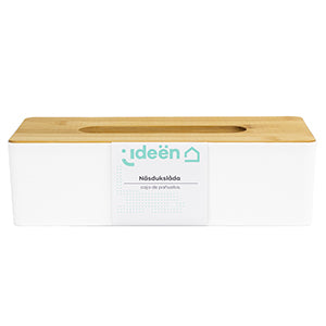 White Bamboo Tissue Box