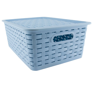 Blue Stackable Storage Basket
