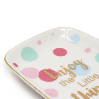 SQUARE 'HELLO BABY' JEWELRY TRAY