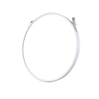 Round Wall Mirror Silver Plastic Frame 30CM in Diameter With Hanging Rope