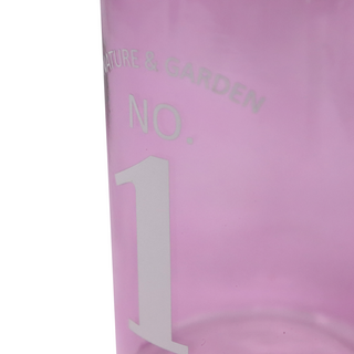 MEDIUM PINK GLASS VASE