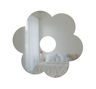 Flower Shaped Wall Sticky Mirror