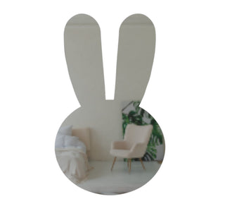 Rabbit Head Shaped Wall Sticky Mirror