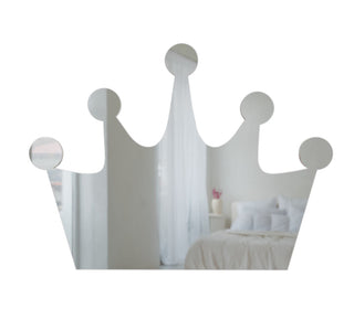 Crown Shaped Wall Sticky Mirror