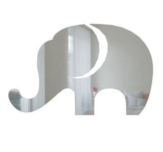 Elephant Shaped Wall Sticky Mirror