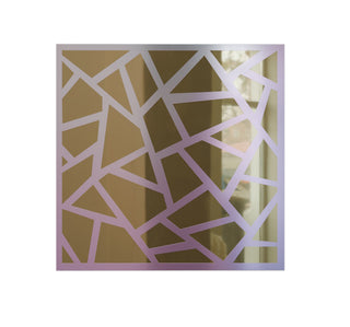 Geometric Pattern Design Wall Sticky  Mirror