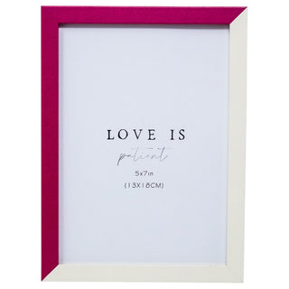 White & Pink Picture Frame