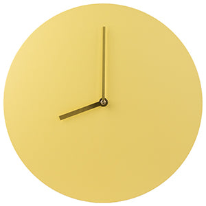 Minimalist Yellow Wall Clock