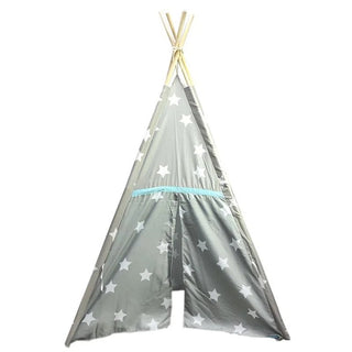 Gray and Aqua Blue Kids Teepee