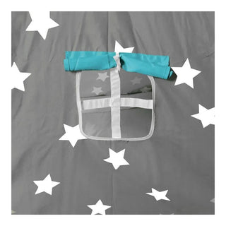 Gray and Aqua Blue Kids Teepee