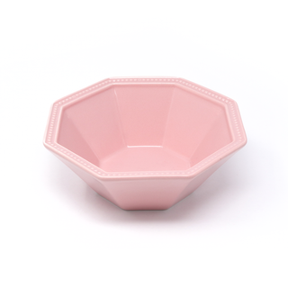 Pink Hexagonal Ceramic Bowl