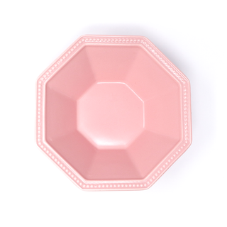 Pink Hexagonal Ceramic Bowl