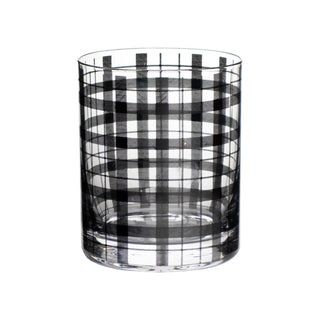 Black Checkered Glass